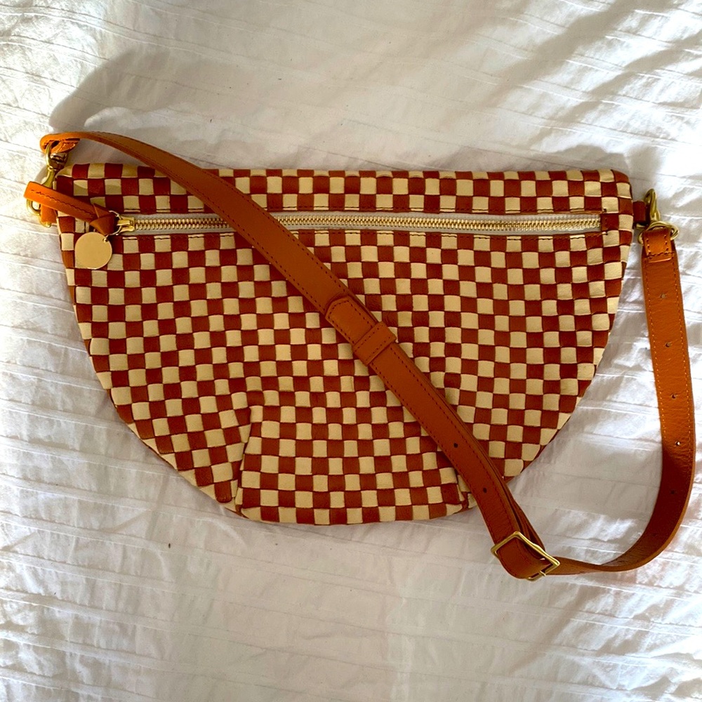 Clare V. Grande Fanny - natural and cream woven